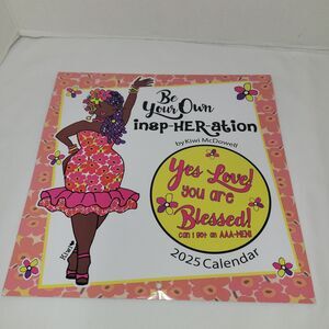 Be Your Own InspHERaction 2025 Wall Calendar 12 Month by Kiwi McDowell 12x12"
